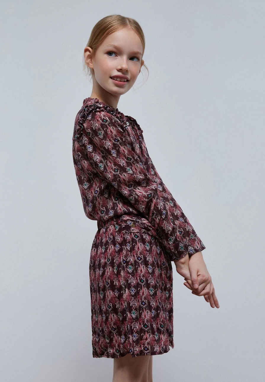 "ScalpersCompany Kids Frill Print Blouse – Stylish & Comfortable"