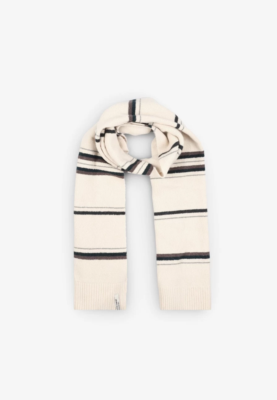 "ScalpersCompany Men's Two-Tone Striped Knit Scarf - Winter Fashion Accessory"