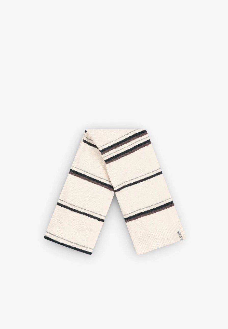 "ScalpersCompany Men's Two-Tone Striped Knit Scarf - Winter Fashion Accessory"