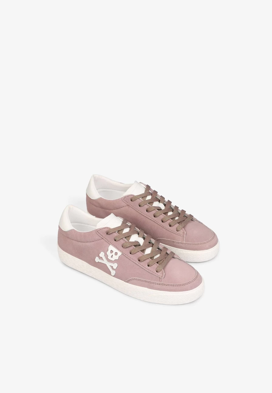 "ScalpersCompany Women's Low Top Suede Sneakers – Stylish Casual Shoes"