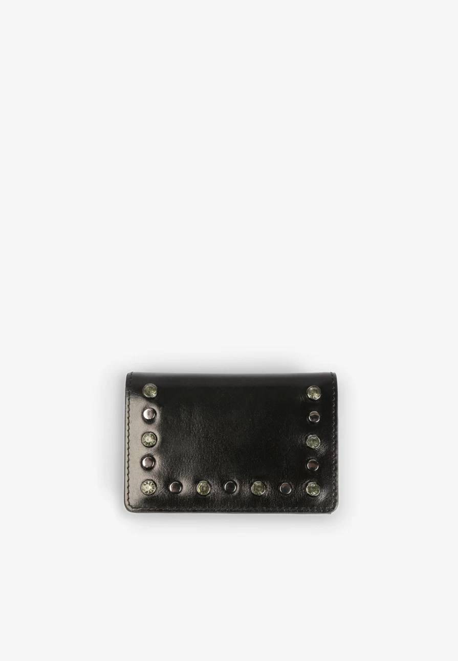 "ScalpersCompany Women's Stylish Wallet With Mini Studs - Fashionable & Trendy Accessory"