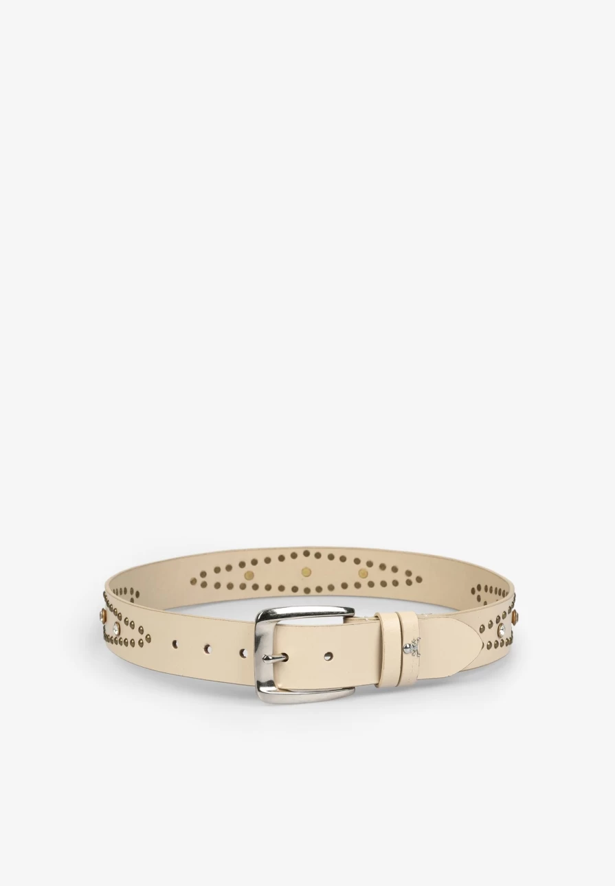 "ScalpersCompany Women's Fashion Belt with Glass Studs - Stylish Rhinestone Embellished Waistband"