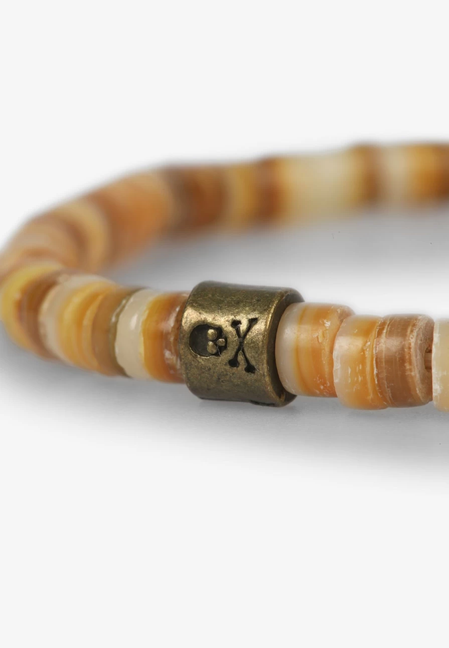 "ScalpersCompany Men's Bracelet with Metal Accents and Gemstones – Stylish Masculine Jewelry"