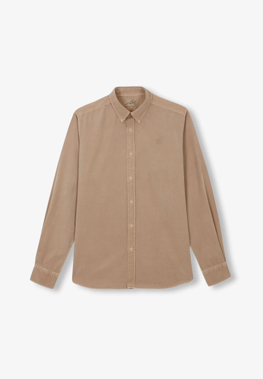 "ScalpersCompany Men's Skull Print Corduroy Shirt - Edgy Casual Button-Up"