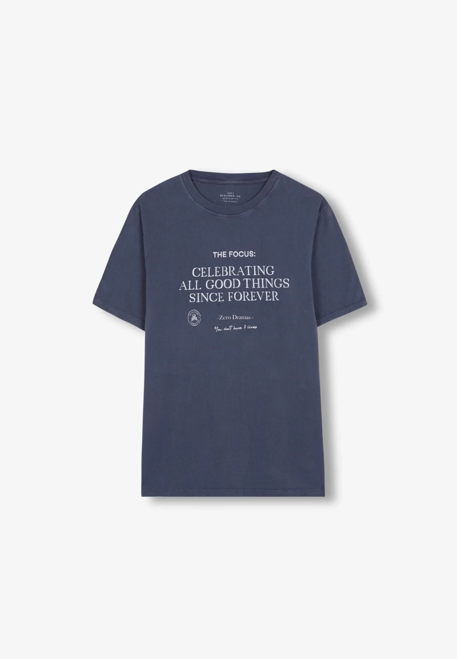 "ScalpersCompany Men's Focus BT Graphic T-Shirt for Casual Wear"