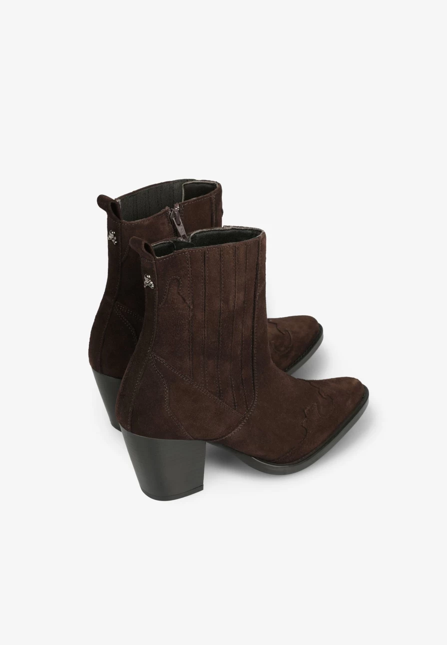 "ScalpersCompany Women's Cowboy Leather Boots – Stylish Western Riding Boots"