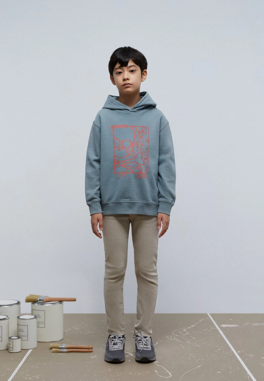 "ScalpersCompany Kids Hoodie - Stylish Front Print Pullover for Children"