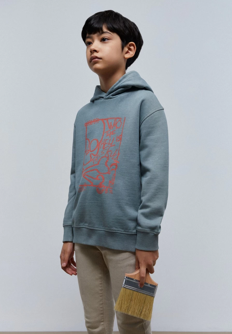 "ScalpersCompany Kids Hoodie - Stylish Front Print Pullover for Children"
