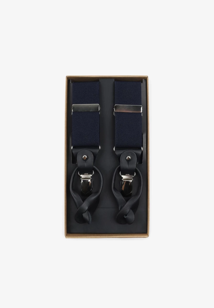 "ScalpersCompany Men's Jacquard Polka Dot Braces – Stylish Elastic Suspenders for Men"