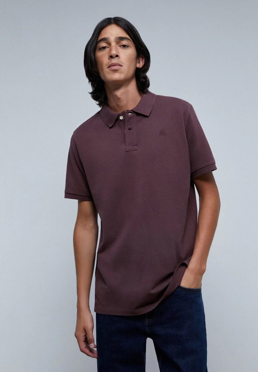 "ScalpersCompany Men's Basic Polo Shirt with Skull Design - Stylish Casual Top"