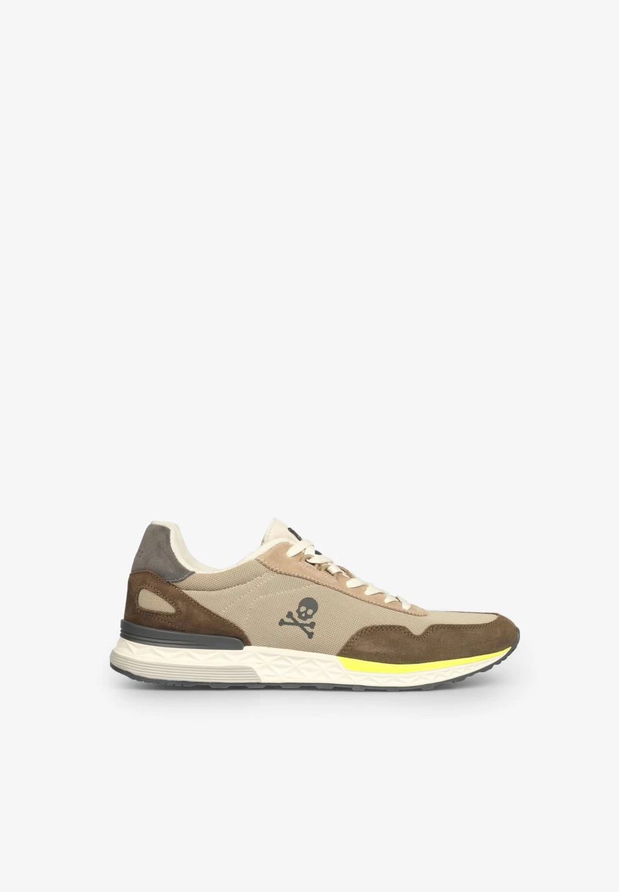 "ScalpersCompany Men's Skull Side Design Sneakers - Edgy Street Style Shoes"