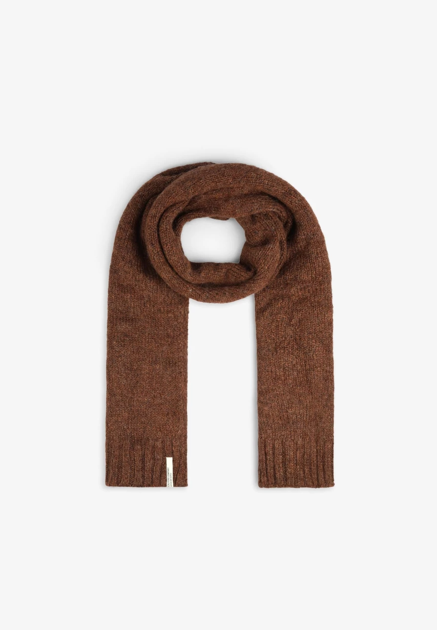 "Men's Classic Plain Knit Scarf by Scalpers Company – Soft Winter Wool Scarf for Men"