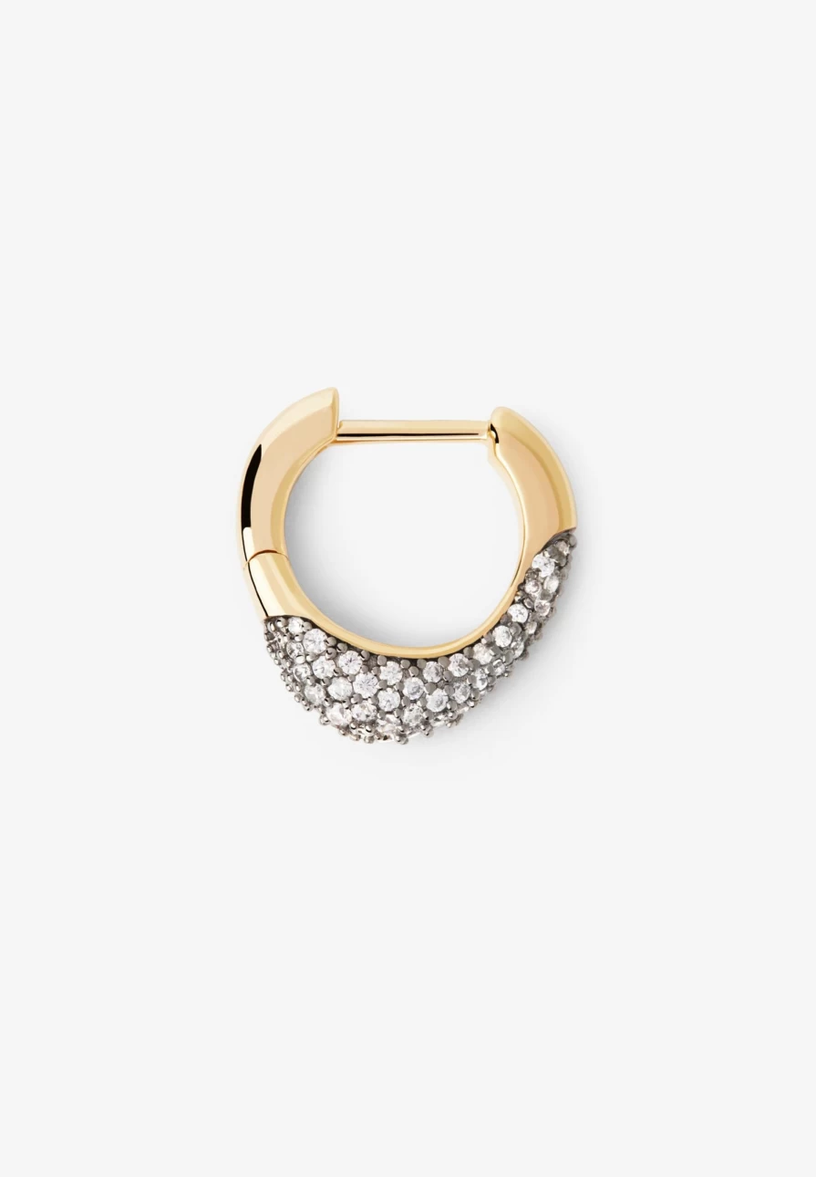 "Pave Duna Single Hoop Earrings by Pdpaola X Scalpers – Women's Fashion Jewelry"