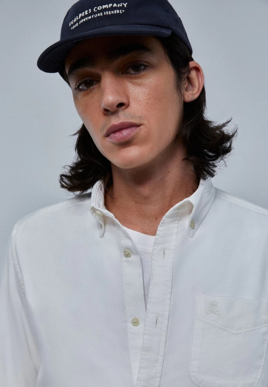 "ScalpersCompany Men's Button-Down Collar Pocket T-Shirt - Casual Stylish Top"