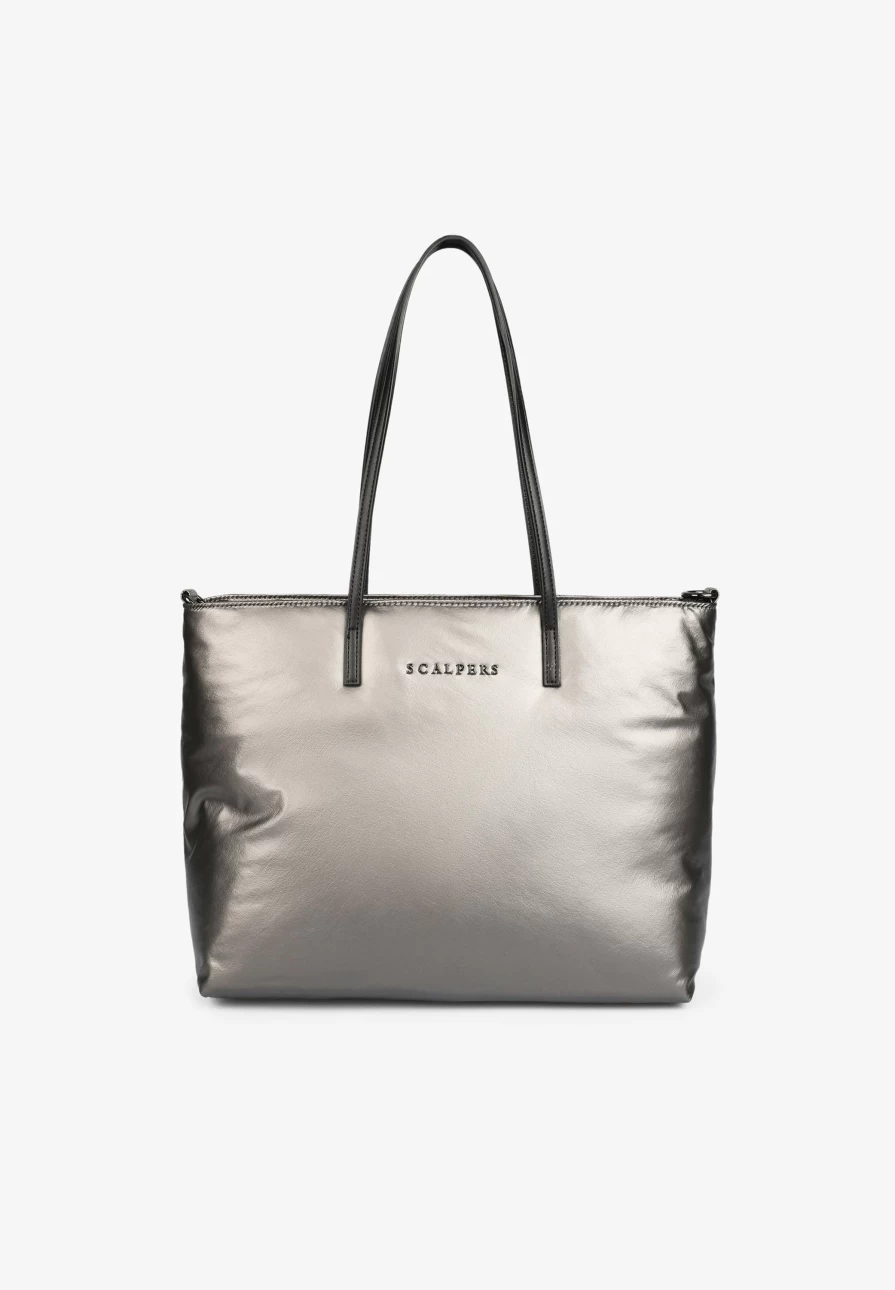 "ScalpersCompany Women's Stylish Metallic Tote Bag - Fashionable & Durable Handbag for Everyday Use"