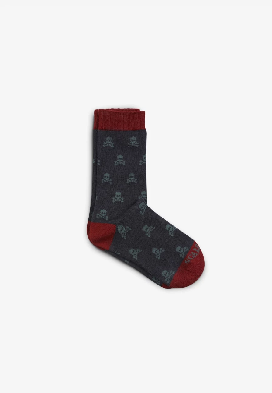 "ScalpersCompany Kids' Skull Print Socks - Fun & Comfortable All-Over Design"