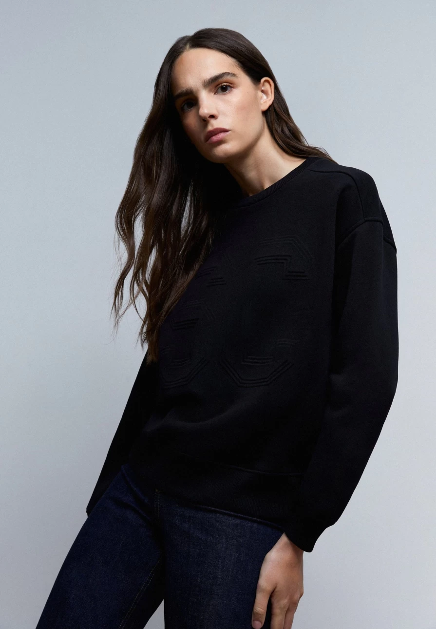 "ScalpersCompany Women's Custom Logo Initials Sweatshirt - Personalized Embroidered Hoodie"