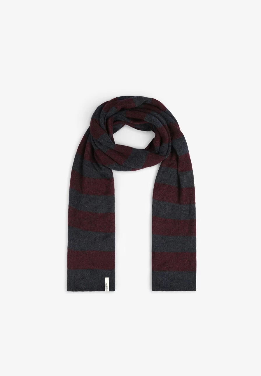 "ScalpersCompany Men's Striped Scarf - Classic Striped Design for Winter Fashion"