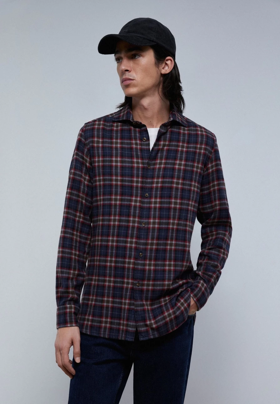 "ScalpersCompany Men's Tartan Slides SE Shirt - Stylish Plaid Design for Men"