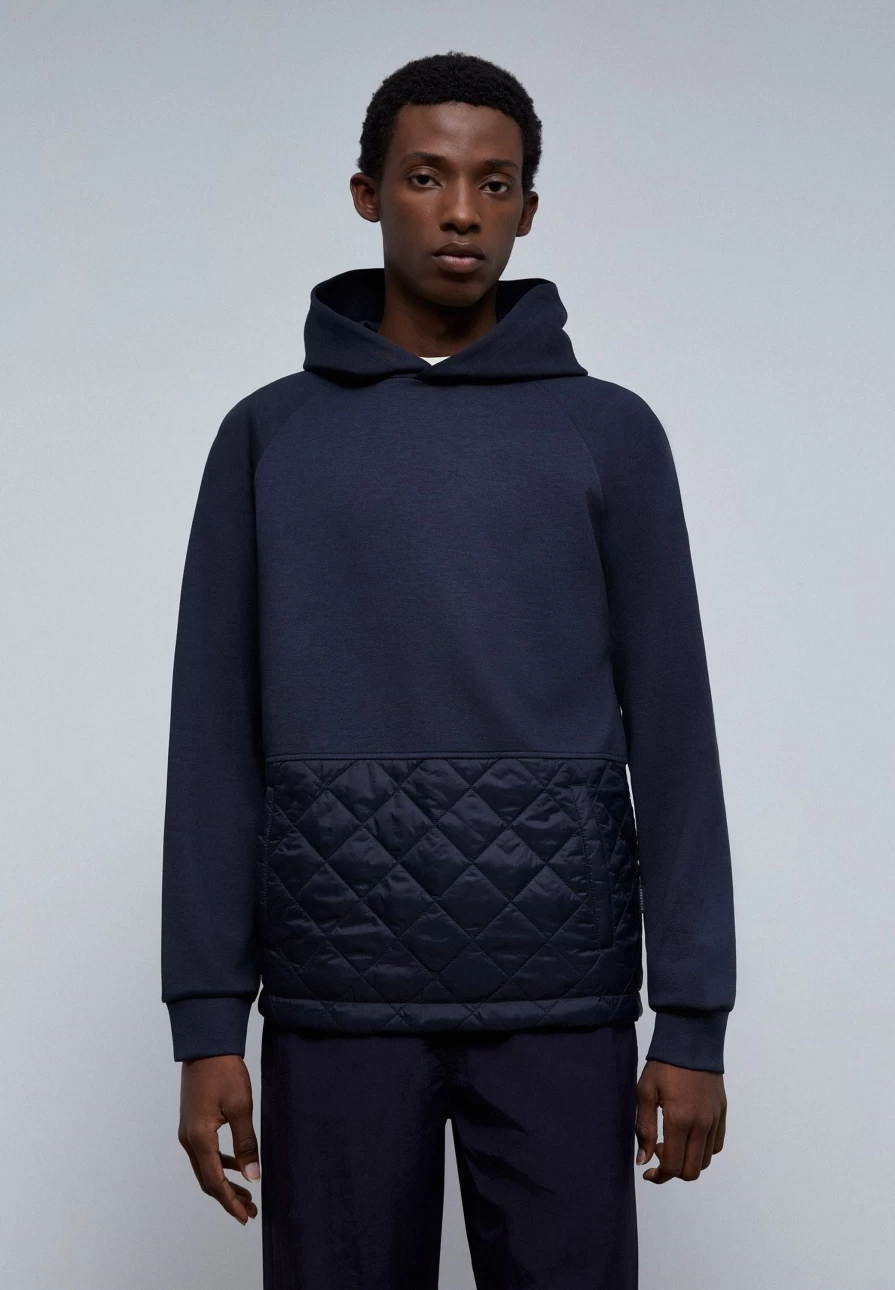 "ScalpersCompany Men's Premium Quilted Pocket Sweatshirt | High-Quality Cotton Hoodie"