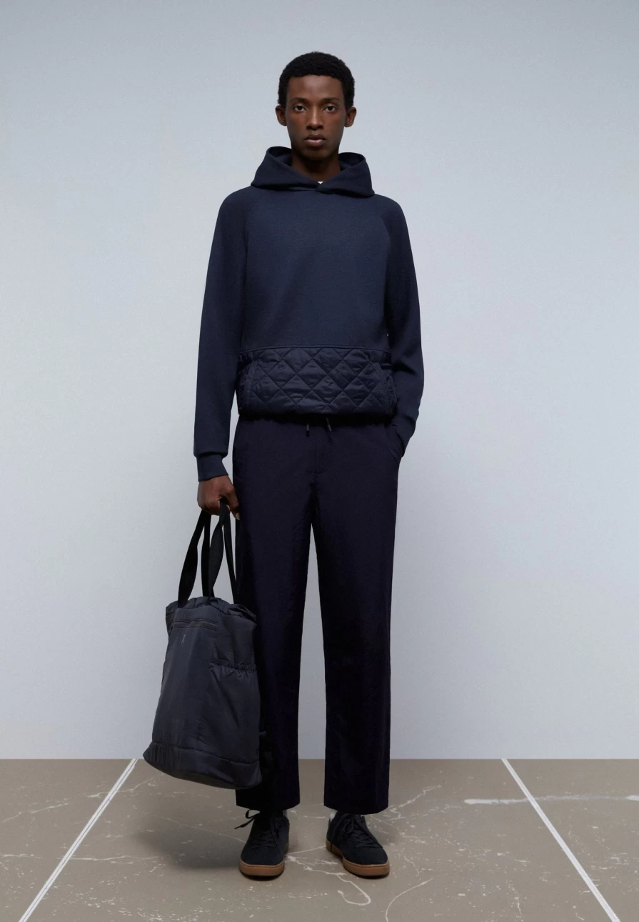 "ScalpersCompany Men's Premium Quilted Pocket Sweatshirt | High-Quality Cotton Hoodie"