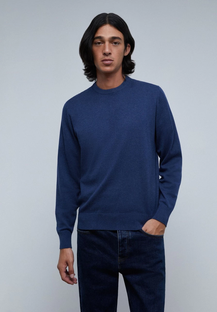 "ScalpersCompany Men's Skull Print Round Neck Sweater - Gothic Style Pullover"