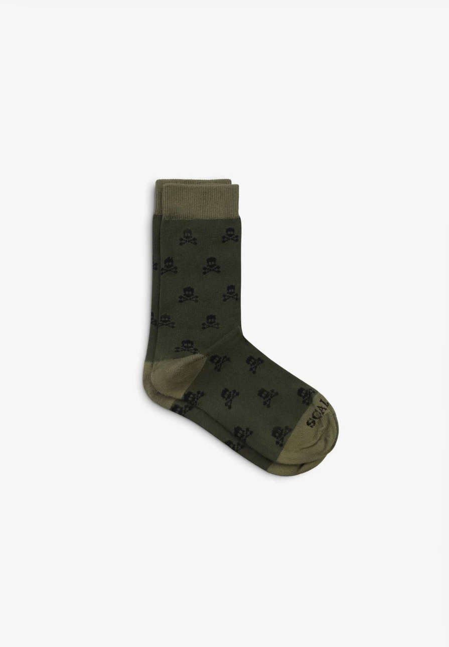 "ScalpersCompany Kids' Skull Print Socks - Fun & Comfortable All-Over Design"