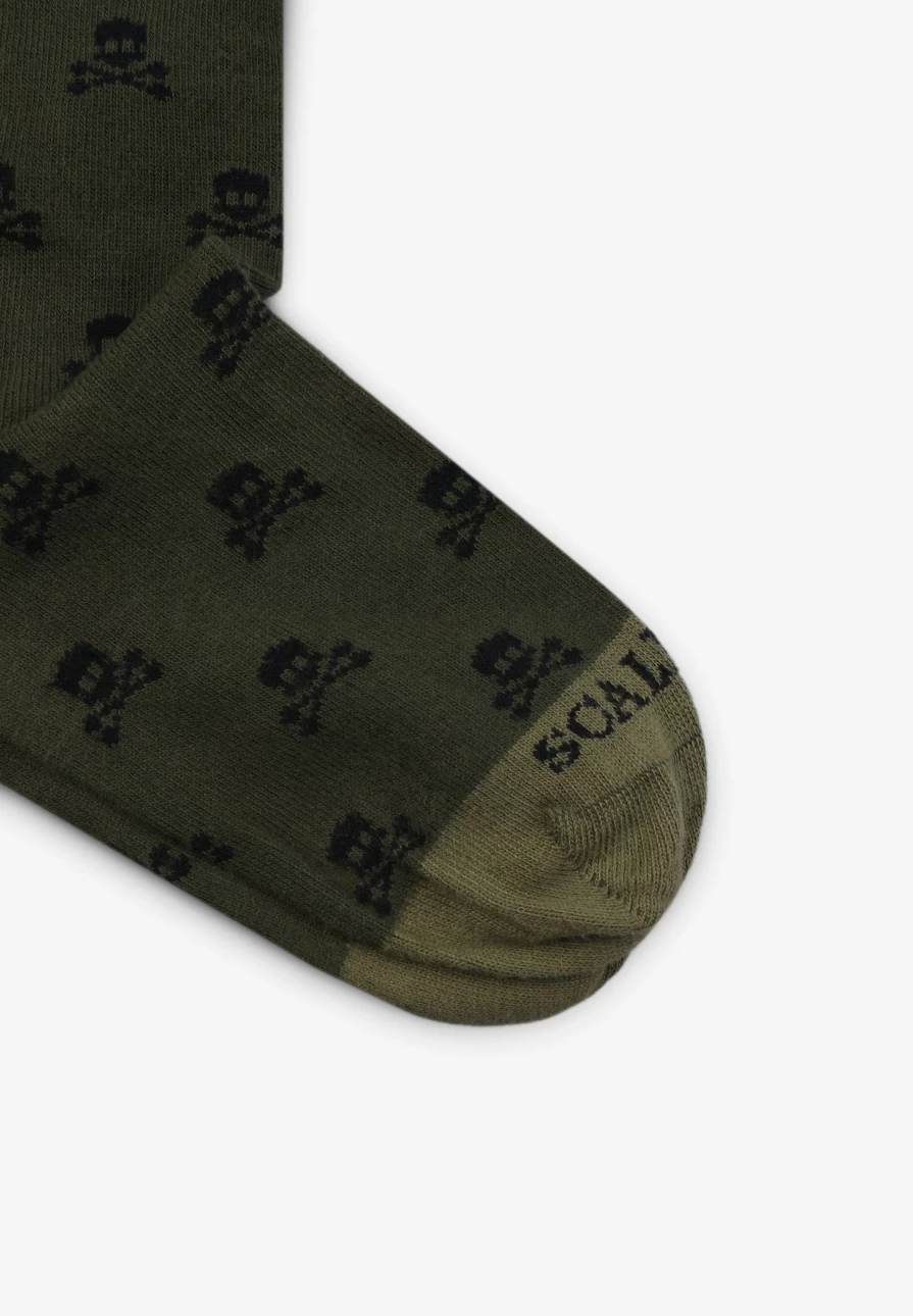 "ScalpersCompany Kids' Skull Print Socks - Fun & Comfortable All-Over Design"