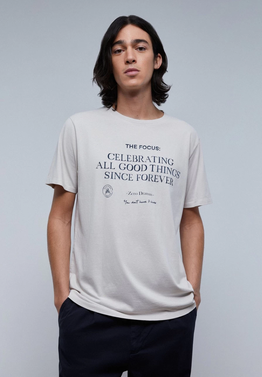 "ScalpersCompany Men's Graphic Slogan Print T-Shirt - Stylish Casual Tee for Men"