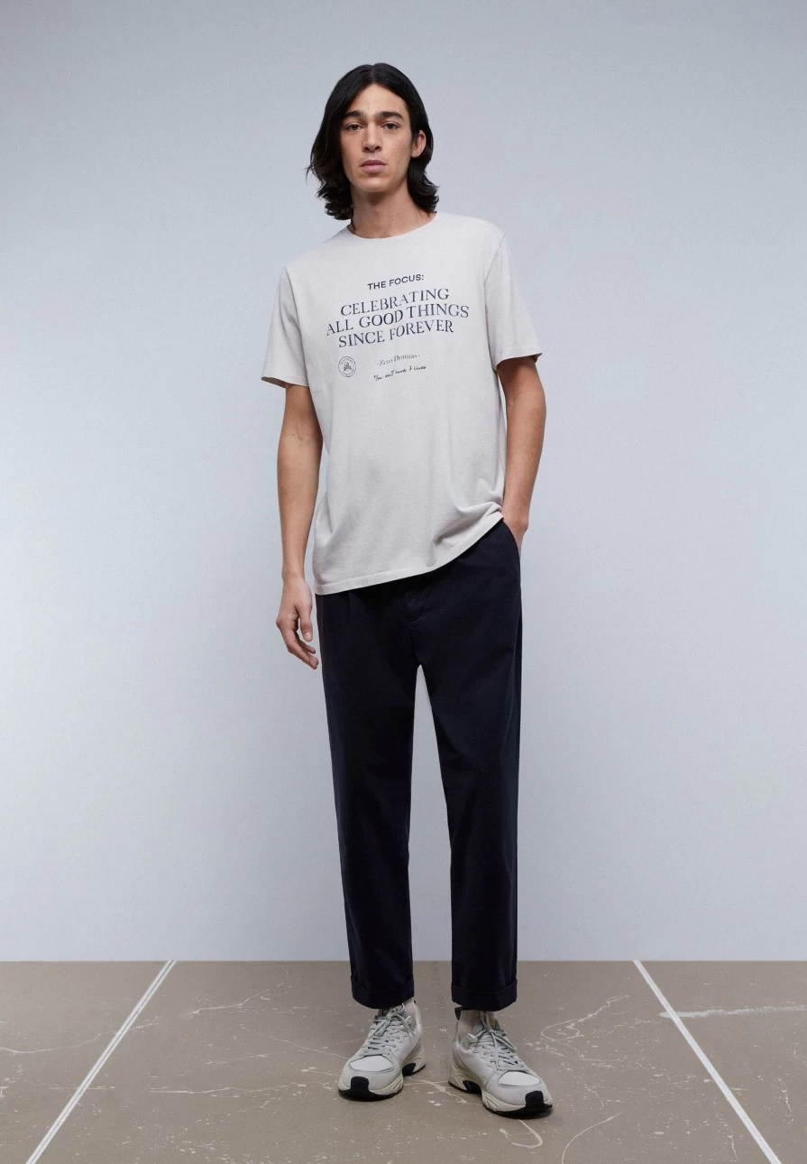 "ScalpersCompany Men's Graphic Slogan Print T-Shirt - Stylish Casual Tee for Men"