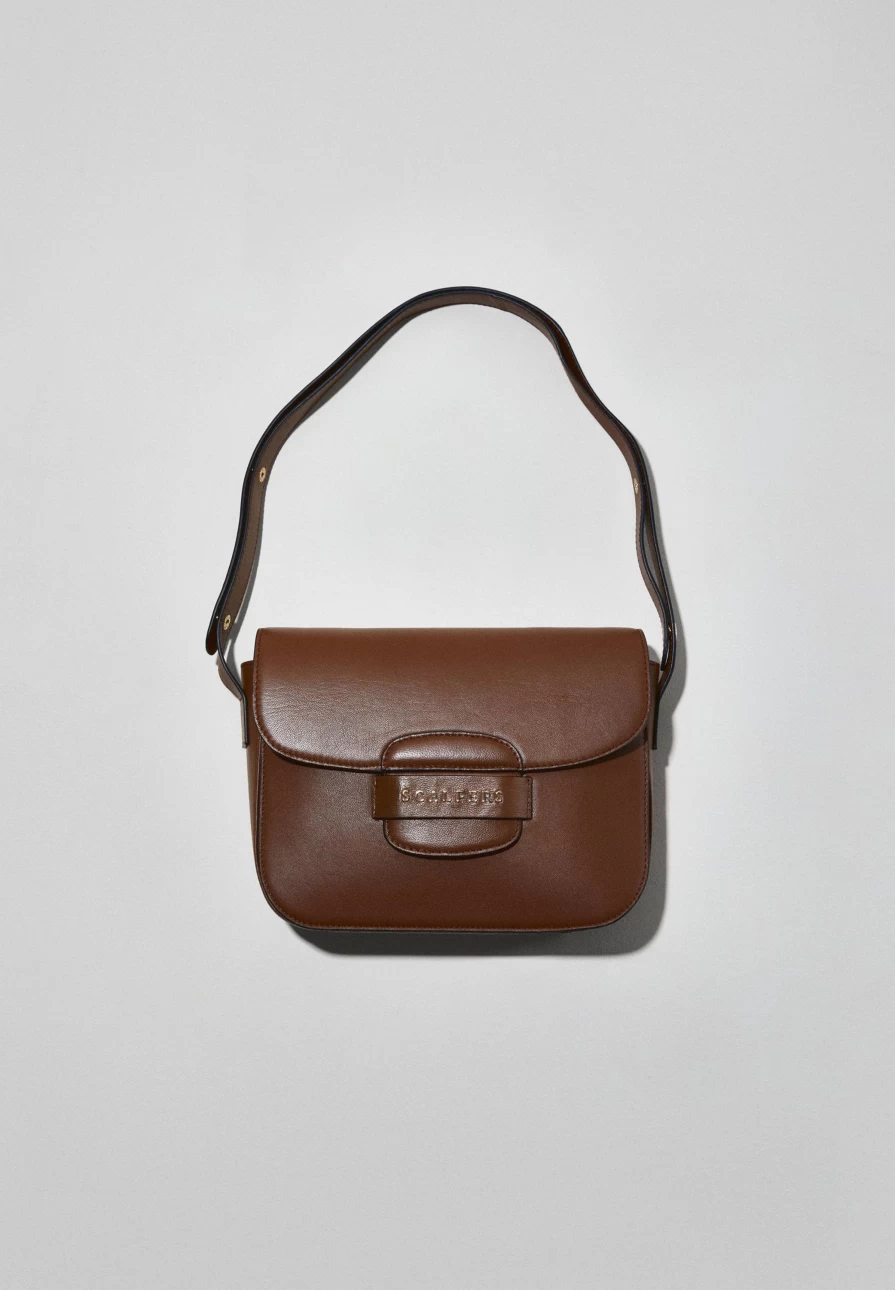"ScalpersCompany Women's Genuine Leather Bag with Stylish Zip Detail"