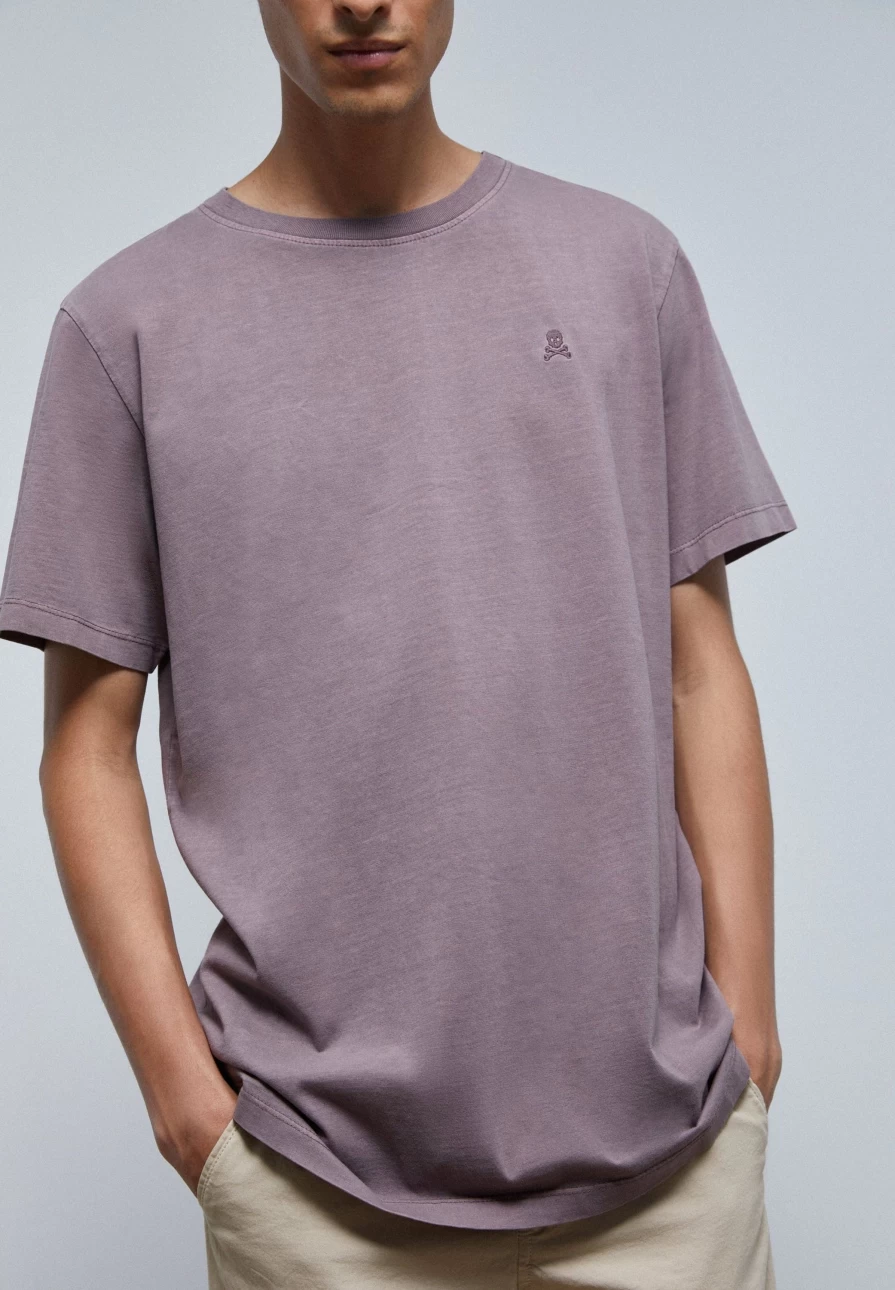 "ScalpersCompany Men's Basic Skull Print T-Shirt - Edgy Casual Tee for Men"