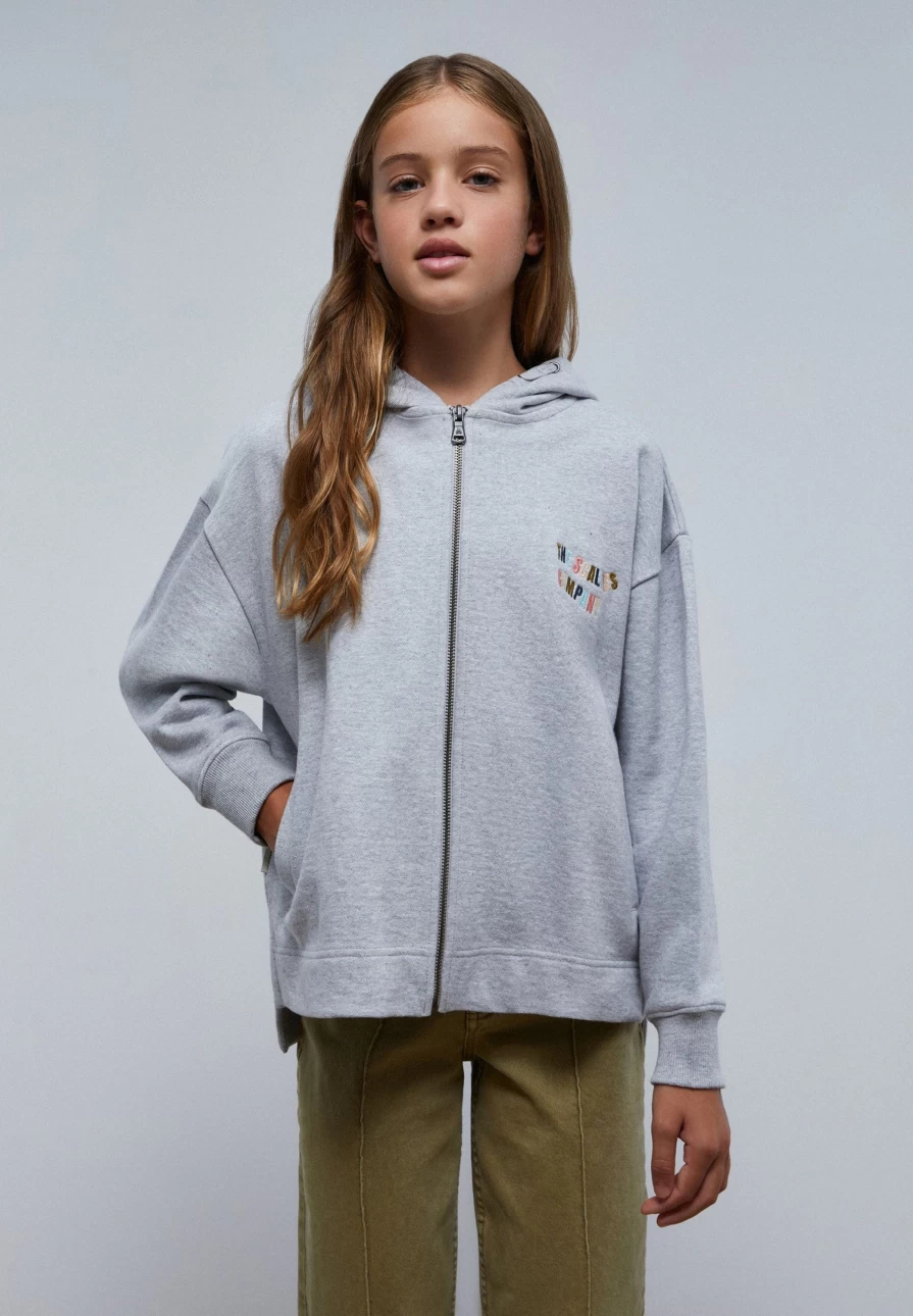 "ScalpersCompany Kids' Contrast Zip-Up Hoodie for Boys & Girls"