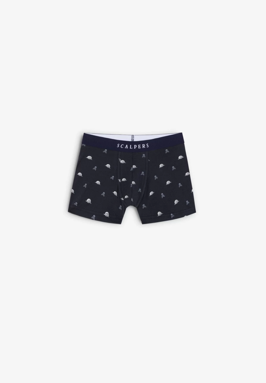 "Men's Cotton Boxer Briefs with Unique Motifs | ScalpersCompany"