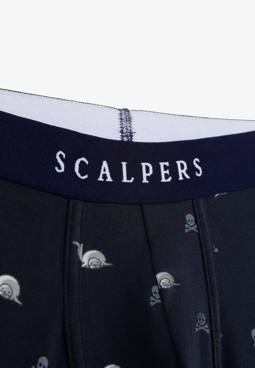 "Men's Cotton Boxer Briefs with Unique Motifs | ScalpersCompany"