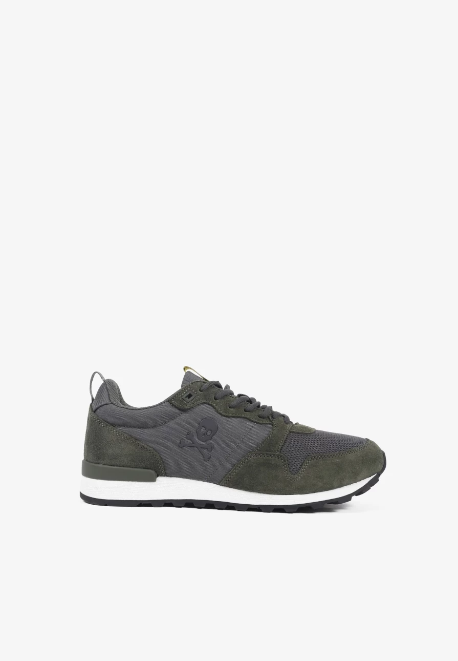 "ScalpersCompany Men's Khaki Canadian Split Suede Sneakers | Premium Suede Shoes for Men"