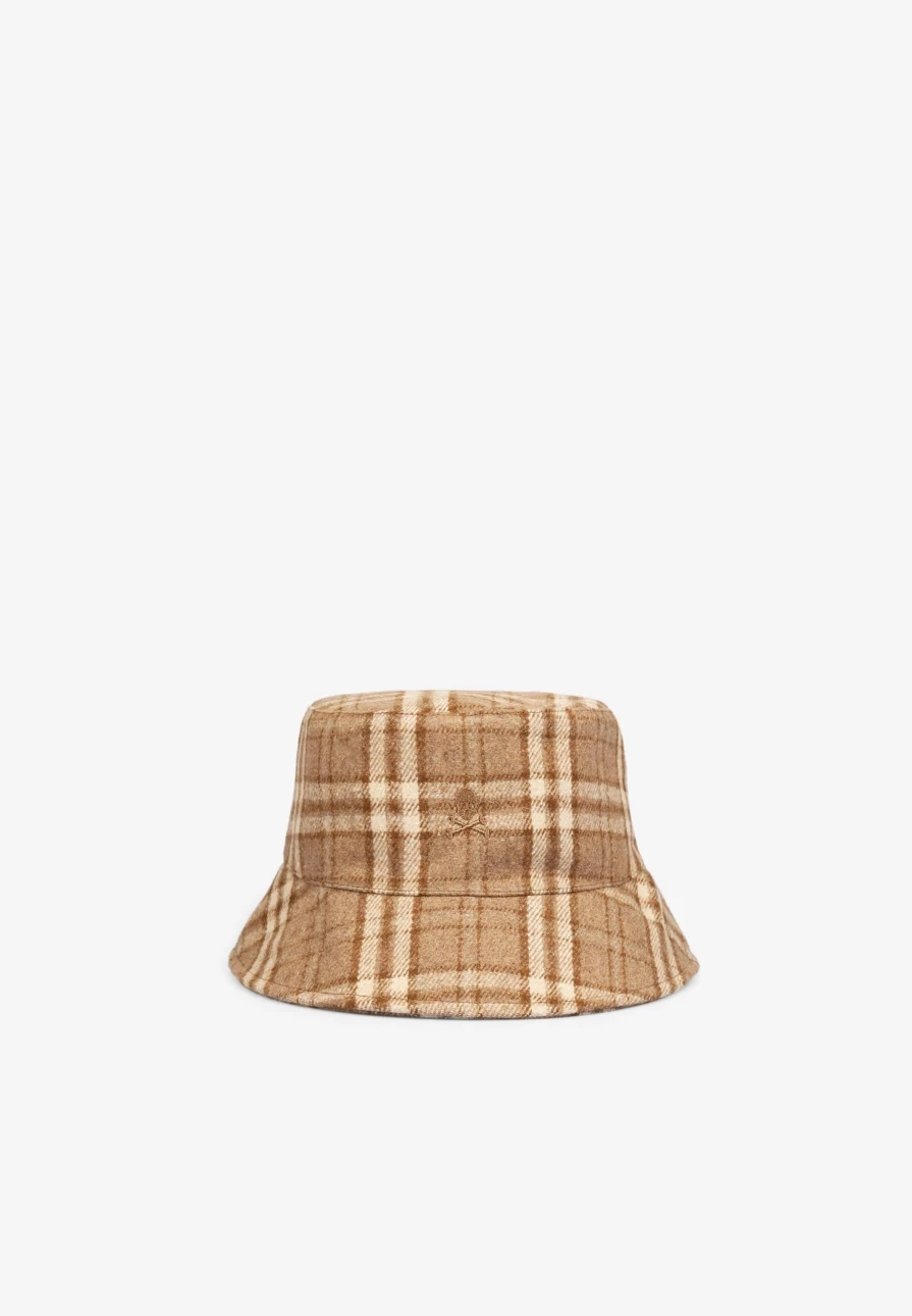 "ScalpersCompany Women's Checked Bucket Hat - Stylish Plaid Design for Fashionable Outfits"