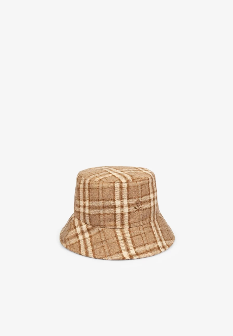 "ScalpersCompany Women's Checked Bucket Hat - Stylish Plaid Design for Fashionable Outfits"