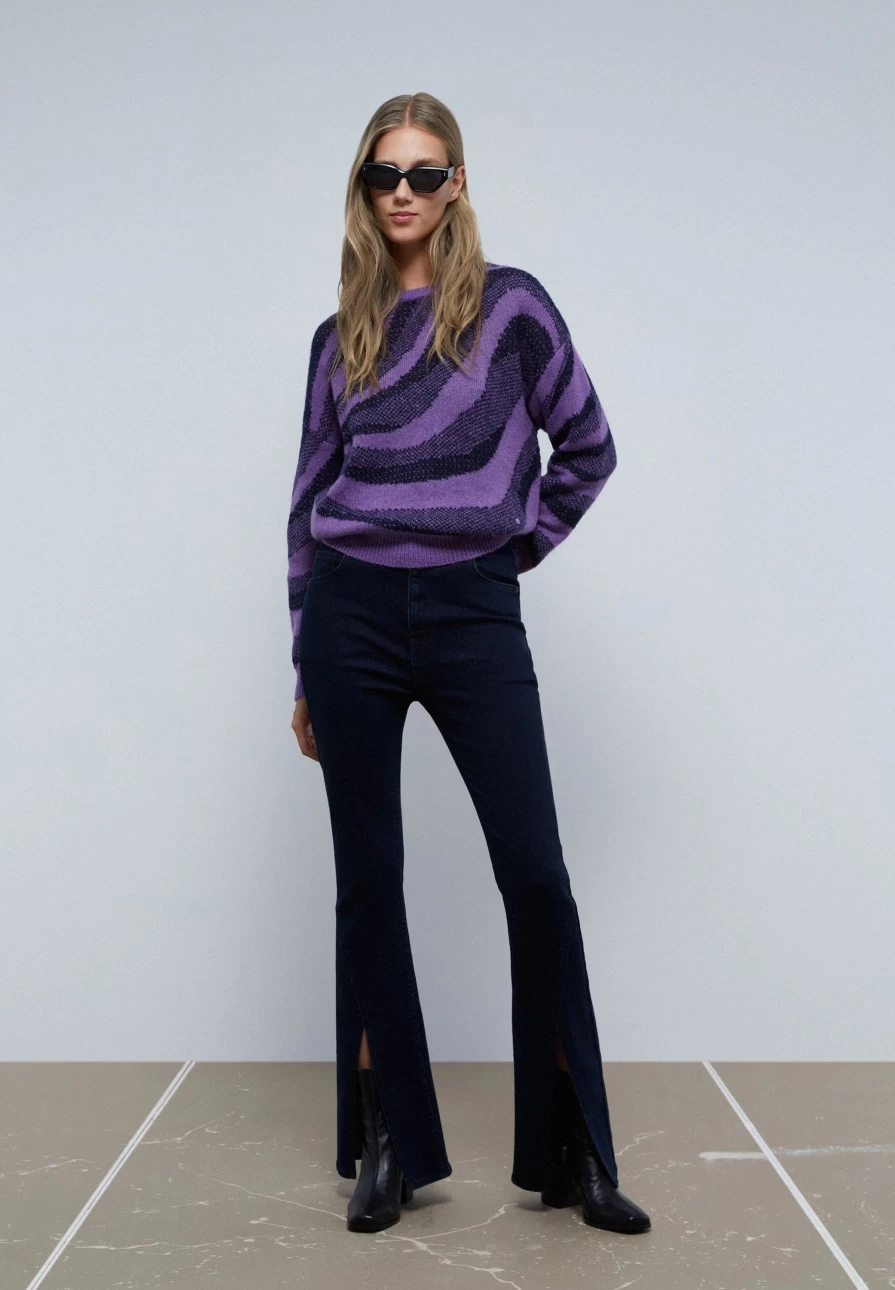 "ScalpersCompany Women's Mohair Knit Sweater – Soft Chunky Cable Pullover"