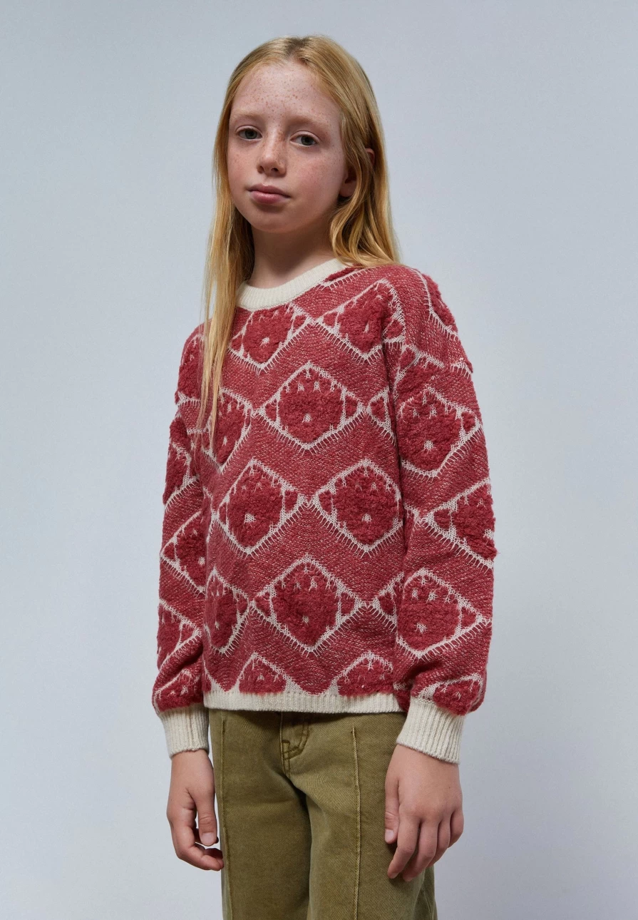 "Kids' Scalloped Detail Sweater by Scalpers Company"