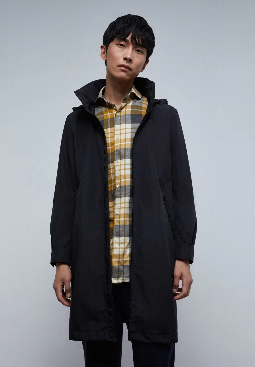 "ScalpersCompany Men's Waterproof Parka Jacket – Lightweight Windproof Outdoor Coat"