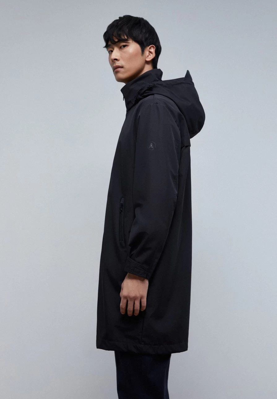 "ScalpersCompany Men's Waterproof Parka Jacket – Lightweight Windproof Outdoor Coat"