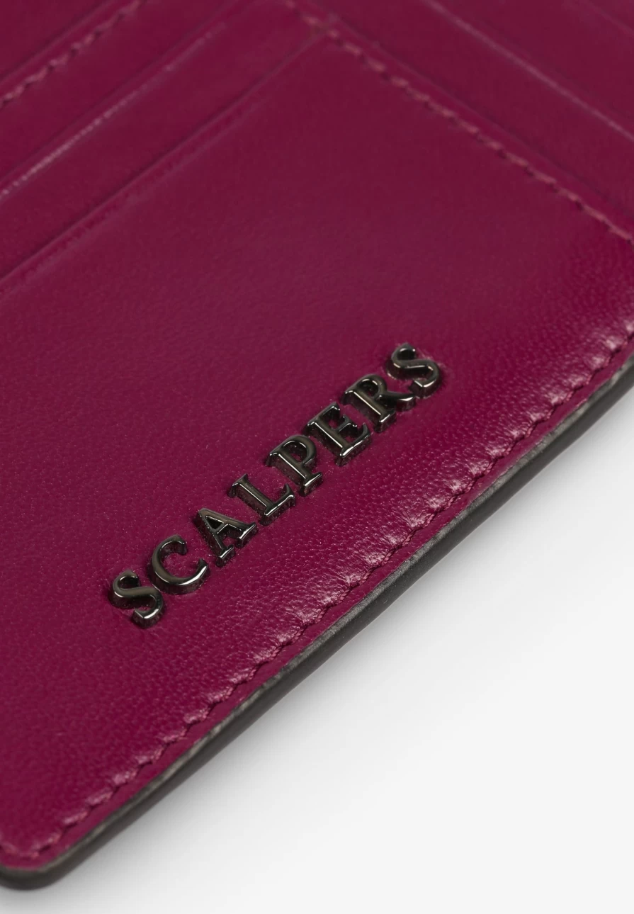 "ScalpersCompany Women's Genuine Leather Zipped Card Holder Wallet"
