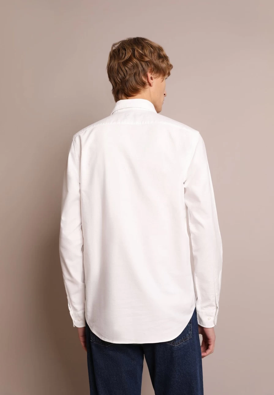 "ScalpersCompany Men's White Cotton Basic Polo Shirt with Skull Print"