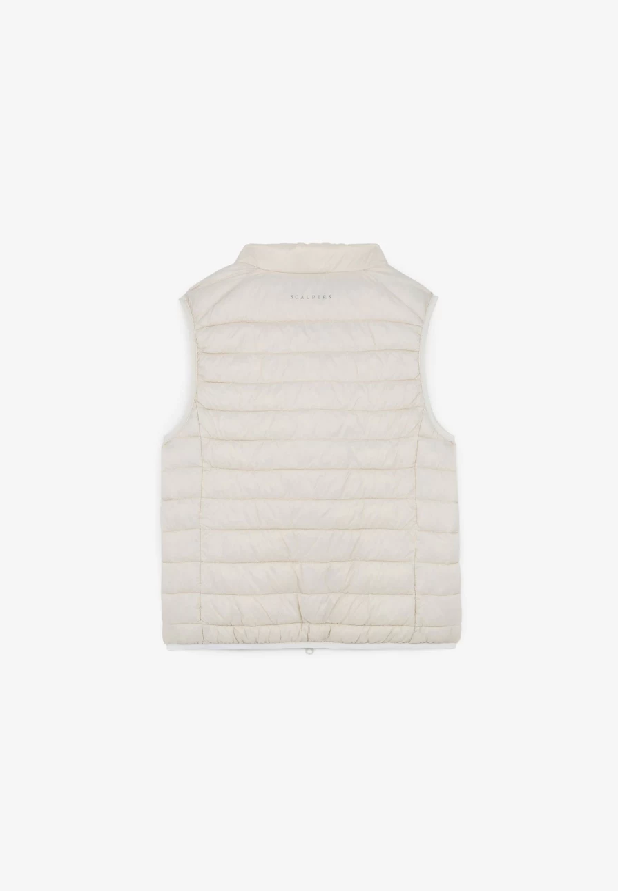 "ScalpersCompany Women's Skull Print Puffer Vest - Stylish Warm Quilted Jacket"
