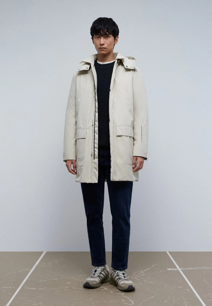 "ScalpersCompany Men's Quilted Parka Jacket – Stylish Winter Coat for Men"