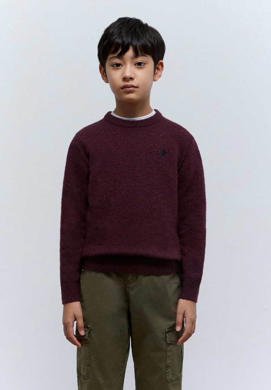 "ScalpersCompany Kids Flecked Sweater - Cozy Knit Pullover for Children"