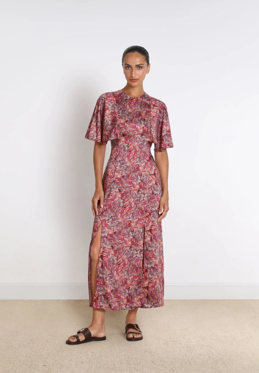 "Pink Back Slit Dress for Women | ScalpersCompany Elegant Design"