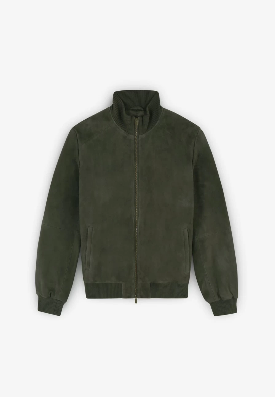 "Suede Bomber Jacket for Men | Premium Leather Jacket by Scalpers Company"