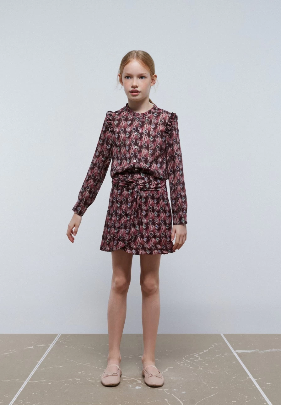 "ScalpersCompany Kids' Mini Skirt With Knot - Stylish & Comfortable"